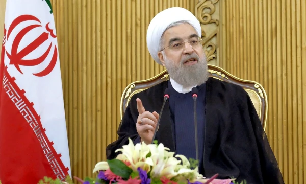 Iranian President Hassan Rouhani speaks after returning from the annual United Nations General Assembly, in Tehran September 29, 2015. REUTERS/Raheb Homavandi.