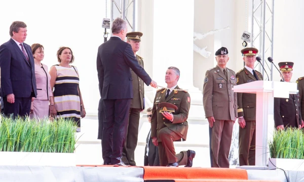 Lietuvos kariuomenės vado generolo majoro Valdemaro Rupšio inauguracija. Juditos Grigelytės (VŽ) nuotr.