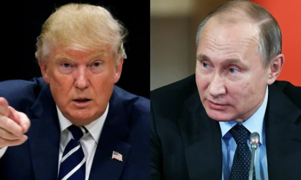 Iš kairės: Donaldas Trumpas, išrinktasis JAV prezidentas, Vladimiras Putinas, Rusijos vadovas. VŽ montažas, „Reuters“ / „Scanpix“ nuotr. 