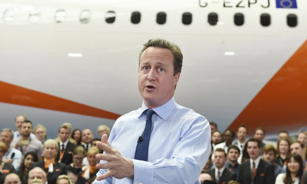 Davidas Cameronas, Jungtinės Karalystės premjeras. Andy Raino („Reuters“ / „Scanpix“) nuotr.