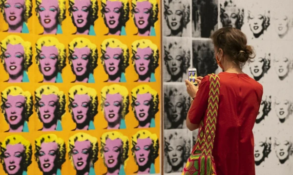 Andy Warholo paroda „Tate Modern“ meno galerijoje Londone, 2020 m. rugpjūčio 1 d. „Scanpix“ nuotr.