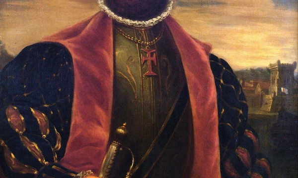 Vasco da Gamos portretas. Antonio Manuelio da Fonsecos kūrinys (1838 m.).