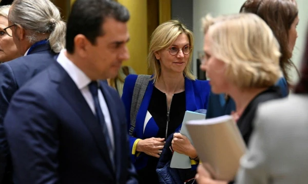 ES energetikos ministrai renkasi į ES Tarybos posėdį. Johno Thyso (AFP / „Scanpix“) nuotr.