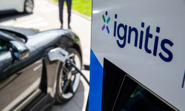„Ignitis ON“ elektromobilių įkrovimo stotelė. Vladimiro Ivanovo (VŽ) nuotr.