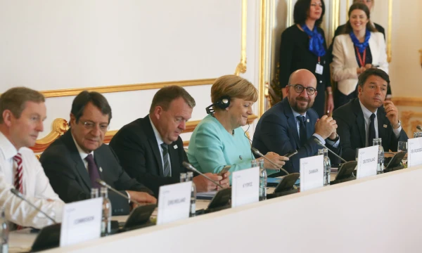 Penktadienį Bratislavoje ES lyderiai svarsto Bendrijos ateitį po „Brexit“. Yveso Hermano („Reuters“ / „Scanpix“) nuotr.