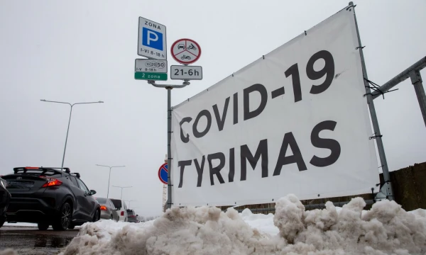 COVID-19 patikros punktas Vilniuje. Juditos Grigelytės (VŽ) nuotr.