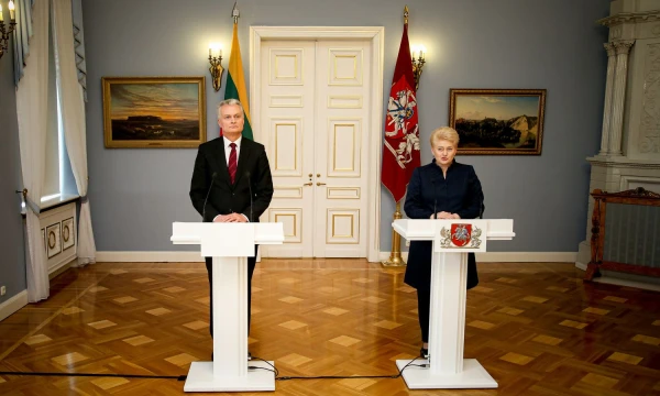 Prezidentė Dalia Grybauskaitė susitiko su išrinktuoju prezidentu Gitanu Nausėda. Vladimiro Ivanovo (VŽ) nuotr.