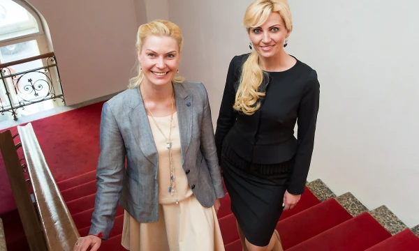 Lina Nosevič, „SPA Vilnius“ pardavimų plėtros vadovė (kairėje) ir Lina Vidūnienė, „SPA Vilnius“ pardavimų vadovė, niekada nesigaili dieną pradėjusios taip anksti. VLADIMIRO IVANOVO (VŽ) NUOTR. 