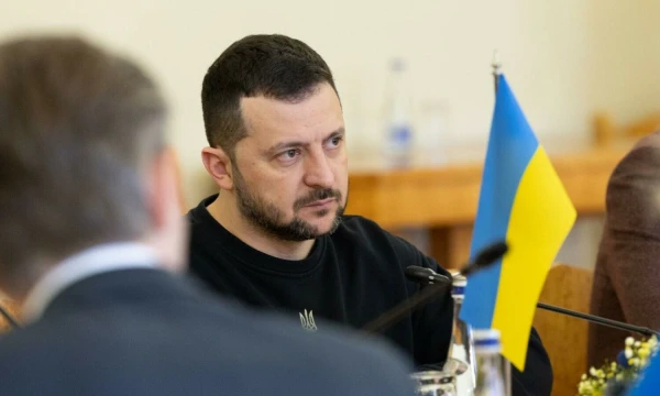 Ukrainos prezidentas Volodymyras Zelenskis.  Juditos Grigelytės (VŽ) nuotr.