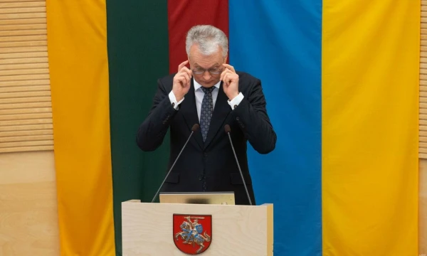 Prezidentas Gitanas Nausėda Seime skaitys metinį pranešimą. Juditos Grigelytės (VŽ) nuotr.