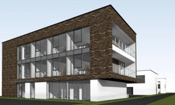 Bendrovės vizualizacija.