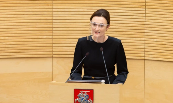 Seimo pirmininkė Viktorija Čmilytė-Nielsen. Juditos Grigelytės (VŽ) nuotr.