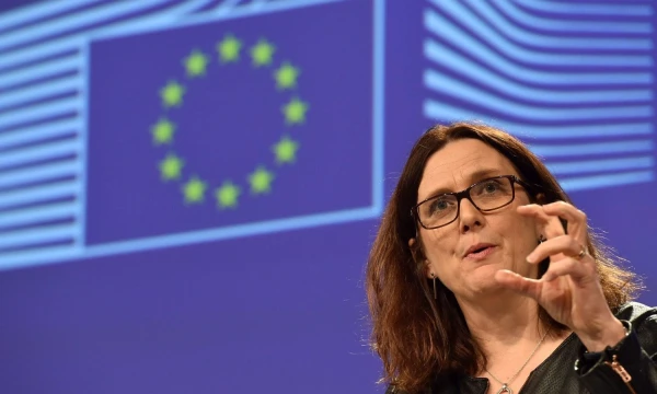 Cecilia Malmstrom, už prekybą atsakingą Europos Komisijos narė. Erico Vidalio („Reuters“ / „Scanpix“) nuotr.