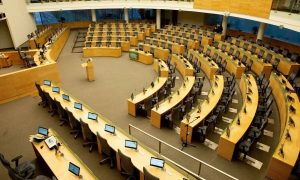 Netrukus į Seimo posėdžių salę susirinks naujos, 2024-2028 m. kadencijos parlamentarai. Vladimiro Ivanovo (VŽ) nuotr.