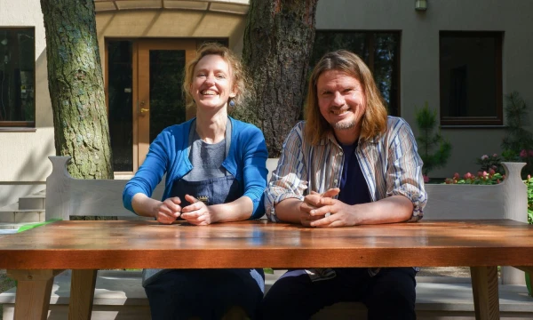 Asta ir Česlovas Žemaičiai, restorano ir viešbučio „Gintarautojai“ Monciškėse bendraturčiai. Beatričės Laurinavičienės (VŽ) nuotr.