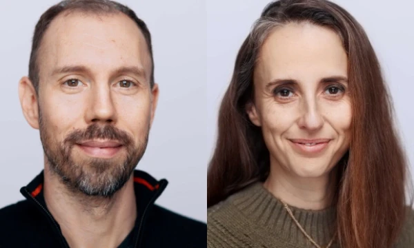 Johannas Querné, „Podimo“ augimo ir e. komercijos komandų vadovas, Malvina Goldfeld, „Podimo“ produkto vadovė. (VŽ koliažas)