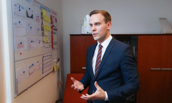 Haroldas Nausėda, „Lietuvos energijos tiekimo“ verslo klientų ir plėtros departamento vadovas. Juditos Grigelytės (VŽ) nuotr. 