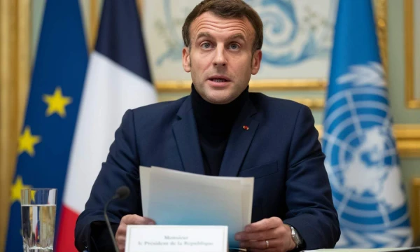 Prancūzijos prezidentas E. Macronas. Iano Langsdono (AFP / „Scanpix“) nuotr. 