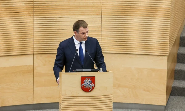 Vilius Šapoka, finansų ministras. Vladimiro Ivanovo (VŽ) nuotr.
