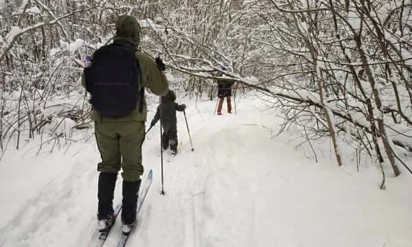„Snaigės“ žygis Vilniaus rajone, Senasalio apylinkėse, sausio 21 d. Rengėjų nuotr.