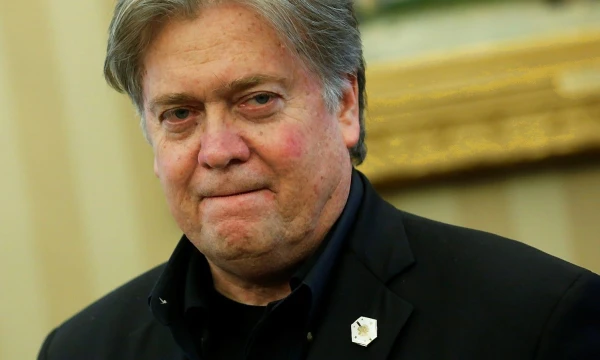 Steve'as Bannonas, prezidento Trumpo patarėjas. Jonathano Ernsto („Reuters“ / „Scanpix“) nuotr. 