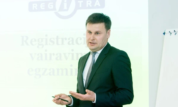 Saulius Šuminas, laikinai einantis „Regitros“ generalinio direktoriaus pareigas. Juditos Grigelytės (VŽ) nuotr.