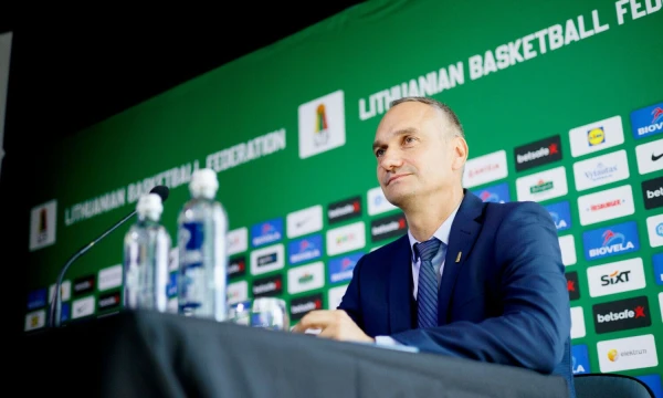 Mindaugas Balčiūnas, išrinktasis LKF prezidentas. Eriko Ovčarenko (BNS) nuotr.