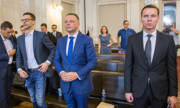 Raimondas Kurlianskis, Eligijus Masiulis, Šarūnas Gustainis, Gintaras Steponavičius. Luko Balandžio (15min.lt) nuotr. 