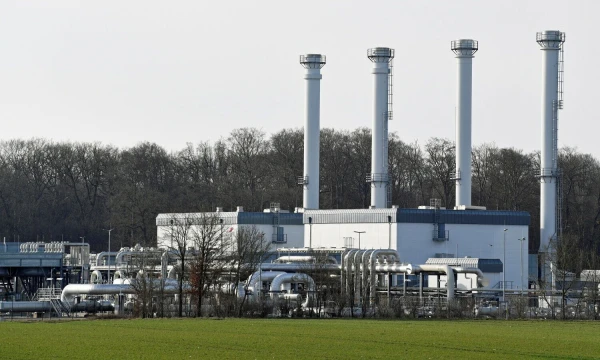 „Gazprom“ valdoma dujų saugykla „Astora“ Rehdene, Vokietijoje. Fabiano Bimmerio („Reuters“ / „Scanpix“) nuotr.