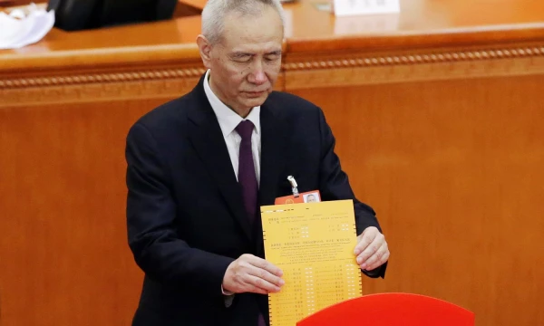 Liu He, paskirtasis naujas Kinijos vicepremjeras. Jasono Lee („Reuters“ / „Scanpix“) nuotr.