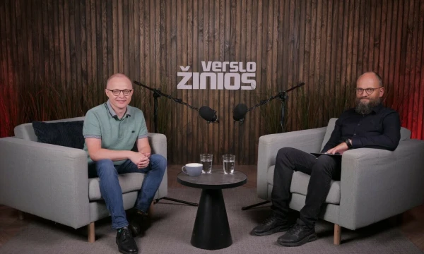 Renatas Degulis ,UAB „Vita Baltic International“ generalinis direktorius ir moderatorius Ugnius Savickas.