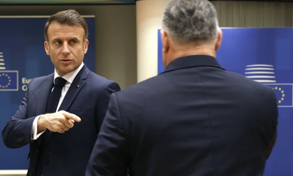 Emmanuelis Macronas, Prancūzijos prezidentas, ir Viktoras Orbanas.
AP / „Scanpix“ nuotr.