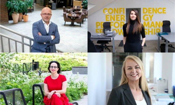 Ričardas Jarmalavičius, „Publicum“ valdybos pirmininkas, Raminta Rimkienė, „Fabula Rud Pedersen Group“ direktorė, Daiva Lialytė, „Integrity PR“ vadovė, ir Ieva Naujalytė, „Adverum“ vyr. partnerė. VŽ koliažas.