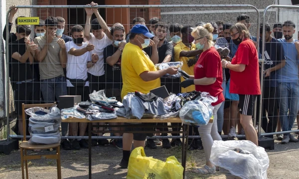 Neteisėti migrantai Lietuvoje. Mindaugo Kulbio/AP,„Scanpix“ nuotr.