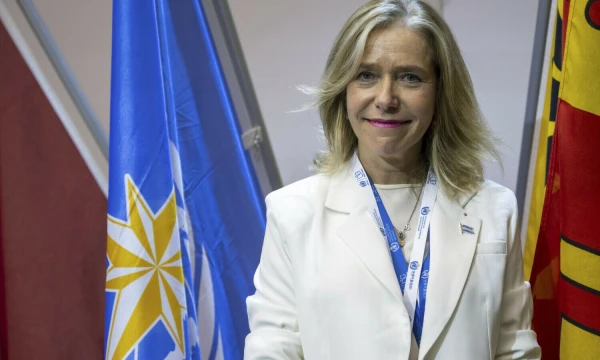 Celeste Saulo, Jungtinių Tautų (JT) Pasaulinės meteorologijos agentūros generalinė sekretorė. Martial Trezzini (AP / „Scanpix“) nuotr.