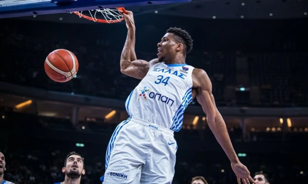 Graikijos rinktinės lyderis Giannis Antetokounmpo. FIBA nuotr.