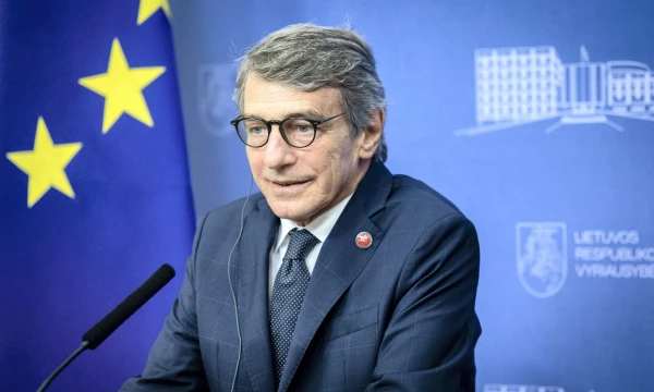 Davidas Sassolis, Europos Parlamento pirmininkas. Luko Balandžio (15min.lt) nuotr. 
