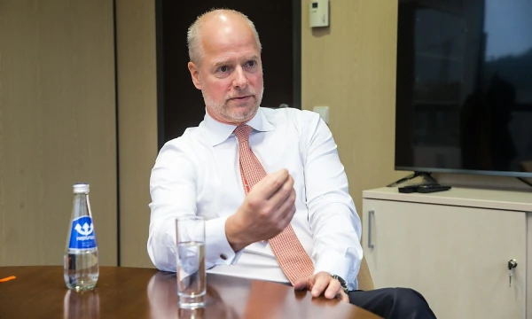 Jensas Peteris Leschly Neergaardas, „Danske Bank“ grupės Tarptautinės bankininkystės vadovas. 
Vladimiro Ivanovo (VŽ) nuotr.