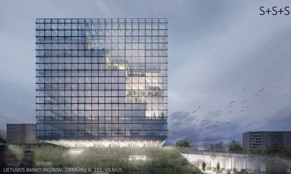 1 vieta  „S+S+S“ – „Cloud architektai“. Bendrovės vizualizacija.