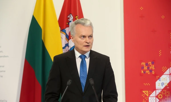 Gitano Nausėdos spaudos konferencija. Vladimiro Ivanovo (VŽ) nuotr.