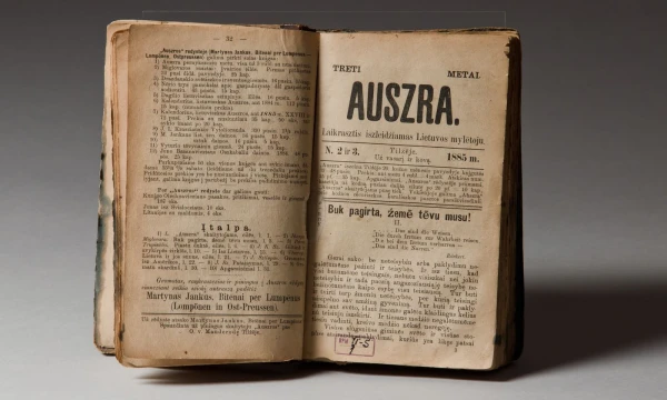 Pirmajame lietuviškame laikraštyje „Aušra“ už skelbimo eilutę prašyta 10 kapeikų. Lietuvos švietimo istorijos muziejus