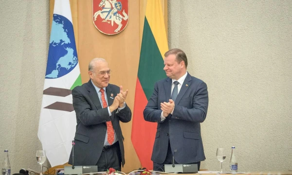 Angelis Gurria, Saulius Skvernelis. LRV nuotr.

