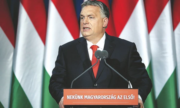 Visuomenės apklausos rodo, kad Viktoras Orbanas, Vengrijos premjeras, turi geras galimybes išsaugoti valdžią. Bernadett Szabo („reuters“ / „scanpix“) nuotr.
