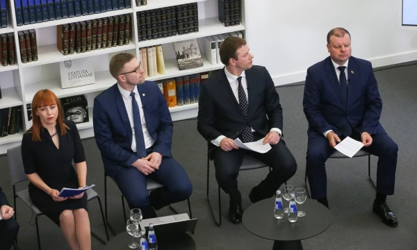 Vyriausybės rengiamų struktūrinių reformų pristatymas Lietuvos nacionalinėje Martyno Mažvydo bibliotekoje. Vladimiro Ivanovo (VŽ) nuotr.