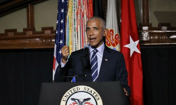 B. Obama JAV karo akademijos renginyje. Eduardo Munoz Alvarez (AP / „Scanpix“) nuotr.