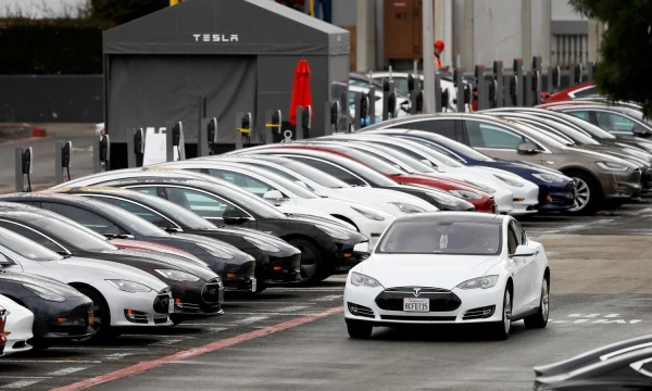 „Tesla Model S“ automobiliai. Stepheno Lamo („Reuters“ / „Scanpix“) nuotr.