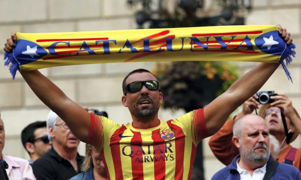Nepriklausomybės šalininkų protestas. Juano Medinos („Reuters“ / „Scanpix“) nuotr.
