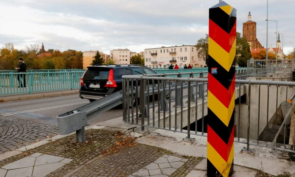 Lenkijos-Vokietijos pasienis. Michele Tantussi („Resuters“/„Scanpix“) nuotr.
