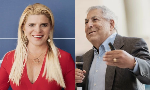 Christina R. Wing, Harvardo verslo mokyklos dėstytoja,  dr. Dennis T. Jaffe, organizacijų valdymo disciplinos tyrėjas. VŽ koliažas