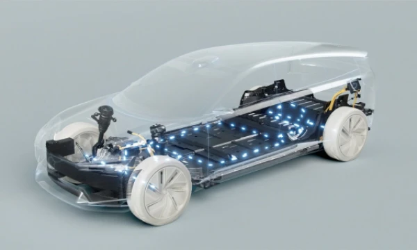 „Northvolt“ akumuliatoriai naudojami „Volvo“ ir „Volkswagen“ elektromobiliams. „Volvo Cars“ vizualizacija.